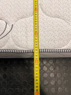Rest Assured Matrix Vito Double Mattress — Fair Used Condition – depth measurement