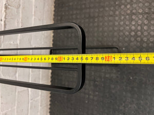 Minimalist Freestanding Black Metal Towel Rail – width measurement