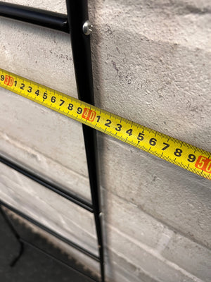 Matte Black Over-the-Door 4-Bar Towel Rail – width measurement