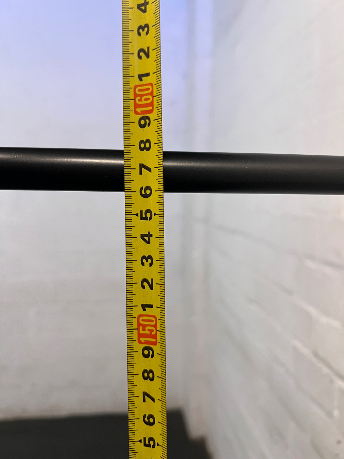 Adjustable Metal Clothing Rack with Shoe Shelf – height measurement