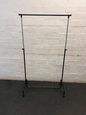 Adjustable Metal Clothing Rack with Shoe Shelf – main front view