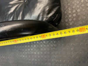 Black Metal Frame Tufted Sleeper Couch – depth measurement