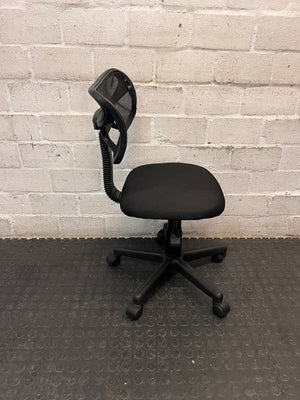 Black Mesh Back Swivel Office Chair – top view