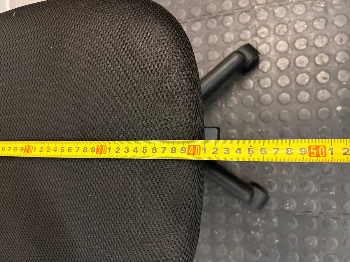 Black Mesh Back Swivel Office Chair – width measurement