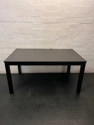 Modern Black Rectangular Dining Table — Used; Fair Condition – condition detail