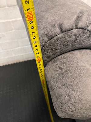 Yaz Grey Upholstered Recliner Armchair — Used; Fair Condition – height measurement