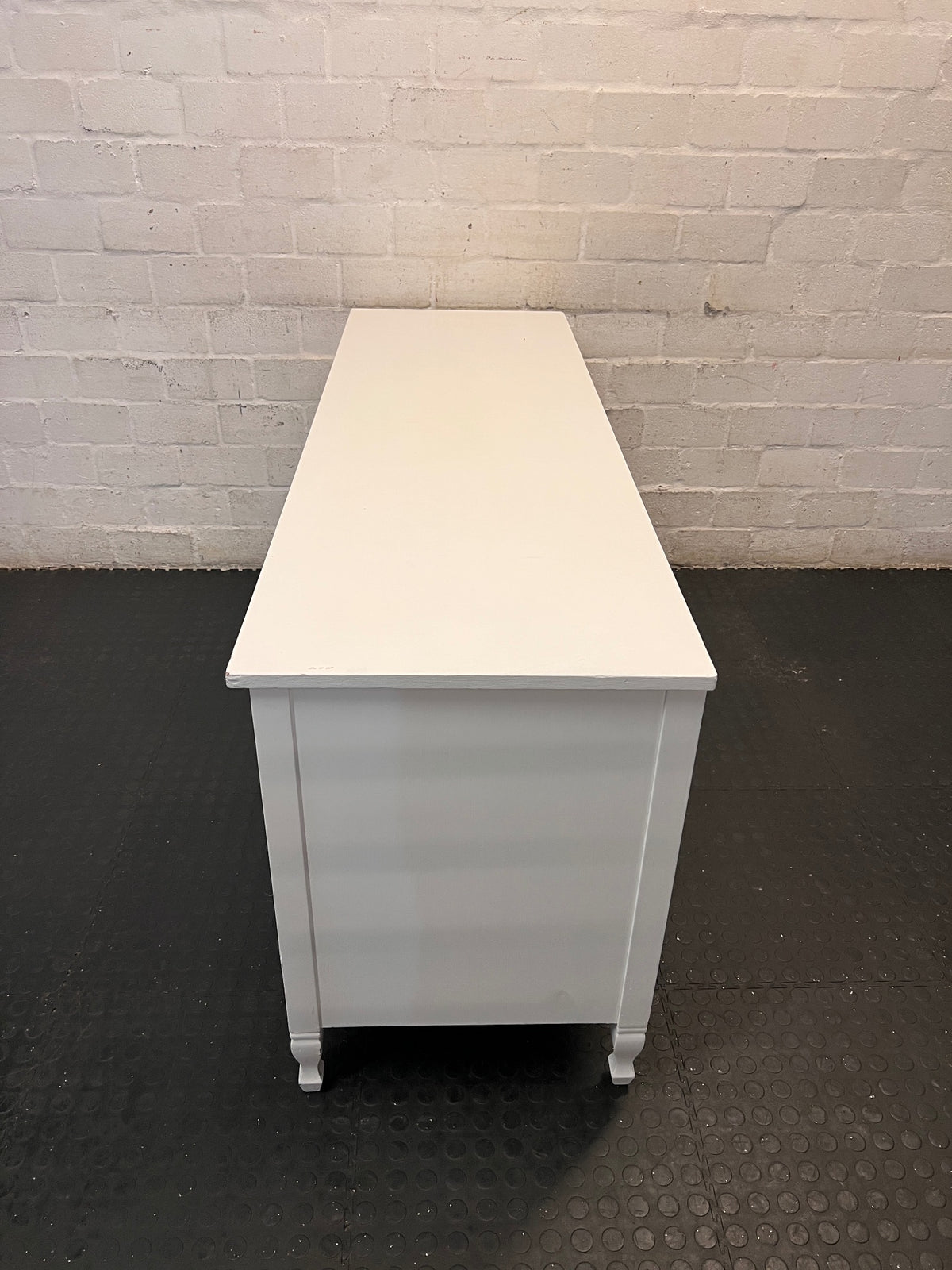 White Wooden Dressing Table with Drawers — Clean and Well Maintained – condition detail
