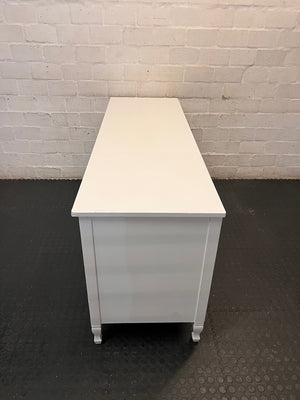 White Wooden Dressing Table with Drawers — Clean and Well Maintained – condition detail
