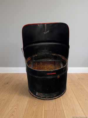 Upcycled Metal Oil Drum Cannondale Chair – styled product image