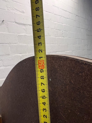 Vintage Wooden Dressing Table with Winged Mirror — Well Used Condition – height measurement