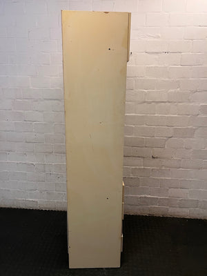 Tall Off-White Vanity Dressing Unit with Mirror and Drawers – top view
