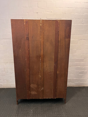 Vintage-Style Double Door Wooden Wardrobe – back view