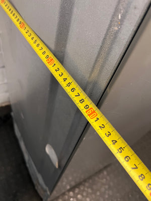 LG Silver Upright Fridge-Freezer — Non-Functional Internal Light and Door Dents – depth measurement