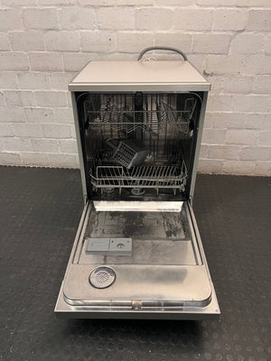 Silver LG Intello Freestanding Dishwasher — Non-Functional with Error Sound – side view