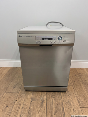 Silver LG Intello Freestanding Dishwasher — Non-Functional with Error Sound – styled product image