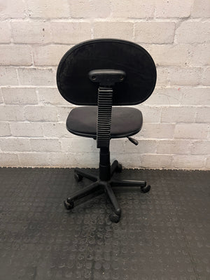 Black Fabric Typist Office Chair on Castors – condition detail