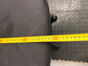 Black Fabric Typist Office Chair on Castors – width measurement