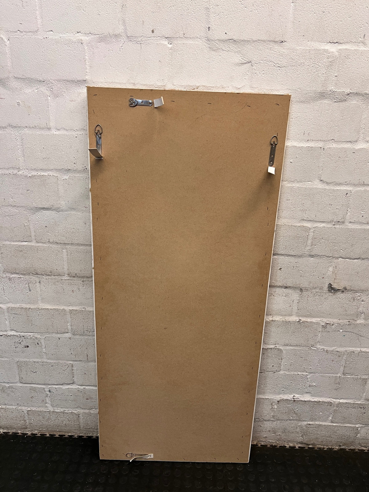 Rustic Oak Framed Wall Mirror — Good Condition Oak Mirror – condition detail