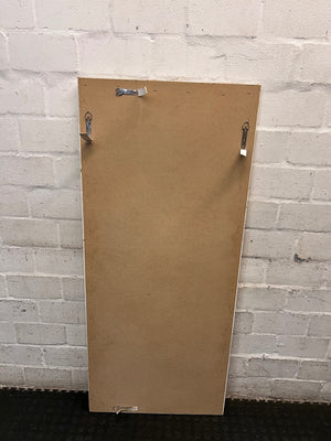 Rustic Oak Framed Wall Mirror — Good Condition Oak Mirror – condition detail