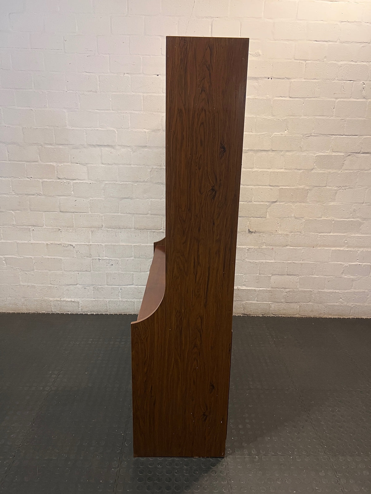 Mid-Century Style Wooden Wall Unit with Cupboard — Well Used Condition – condition detail