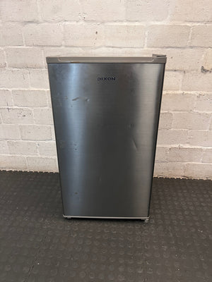 Dixon Silver Bar Fridge — Working Well; Missing Lower Door Shelf – main front view