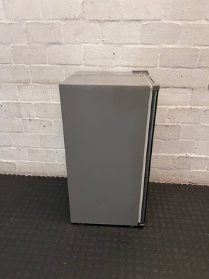 Dixon Silver Bar Fridge — Working Well; Missing Lower Door Shelf – top view