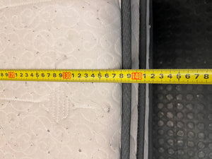 Grey Upholstered Queen Base Set — Used; Fair Condition (No Feet) – width measurement