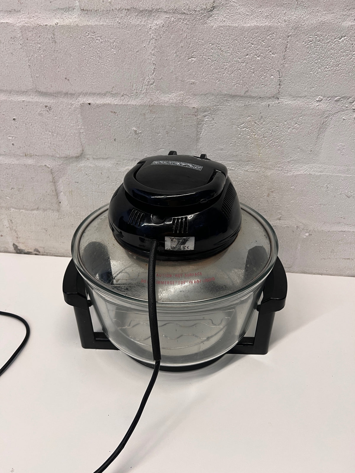 Safeway Halogen Convection Oven with Glass Bowl — Internal Light Not Working – back view