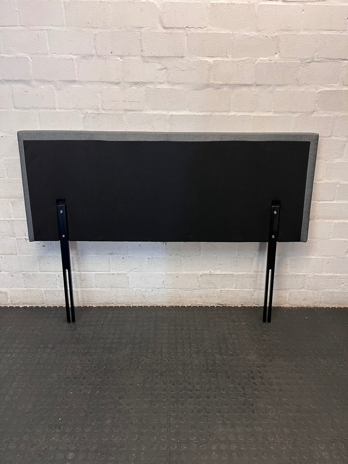 Decofurn Grey Upholstered Queen Headboard — Good Working Order – condition detail