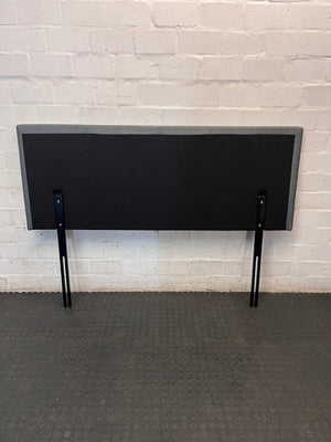Decofurn Grey Upholstered Queen Headboard — Good Working Order – condition detail