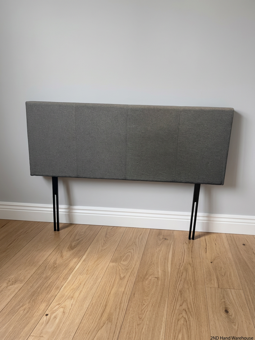 Decofurn Grey Upholstered Queen Headboard — Good Working Order – styled product image