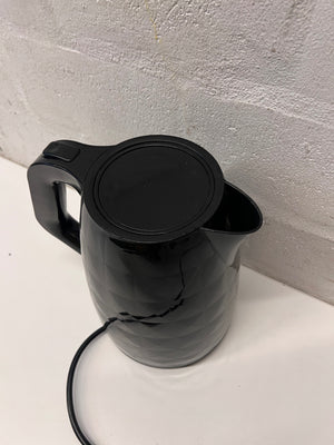 Defy Gloss Black Electric Kettle — Working with Heavy Surface Wear – back view