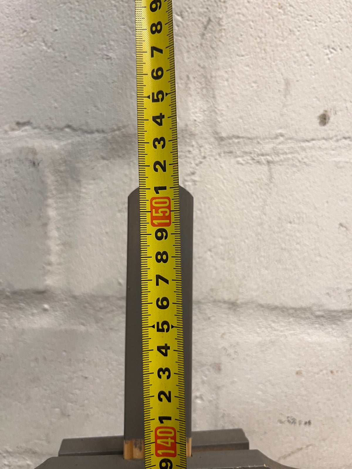 Grey Wooden Artist Display Easel — Well Used Finish – height measurement