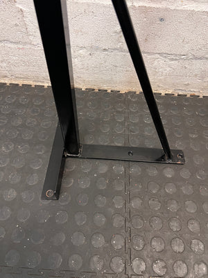 Black Wall-Mounted Punch Bag Bracket — Good Working Order – back view