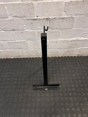 Black Wall-Mounted Punch Bag Bracket — Good Working Order – main front view