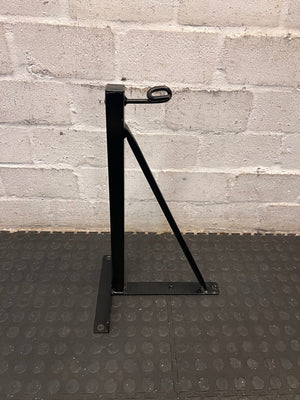 Black Wall-Mounted Punch Bag Bracket — Good Working Order – side view
