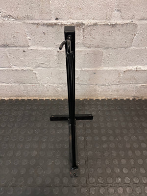 Black Wall-Mounted Punch Bag Bracket — Good Working Order – top view