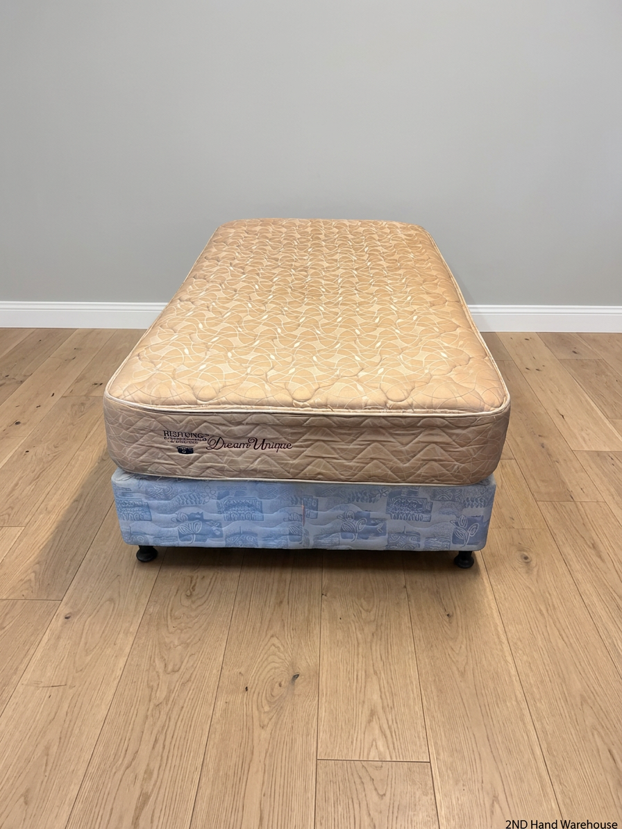 Restonic Dream Unique Three Quarter Base Set — Great Condition Bed and Mattress Set – styled product image