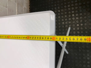 White Metal Folding Occasional Table — Good Working Order – width measurement