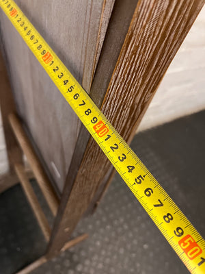Standing Grey Wash Timber Full Length Mirror — Good Working Order – depth measurement