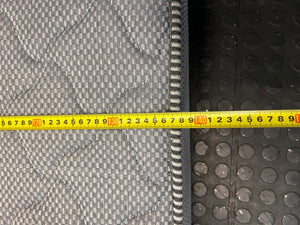 Grey Textured Double Mattress — Stained Surface with Hole in Fabric – width measurement