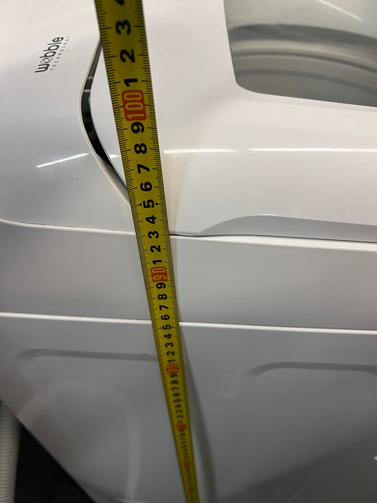 Samsung White Top Loader Washing Machine — Good Working Order – height measurement