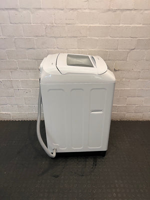 Samsung White Top Loader Washing Machine — Good Working Order – top view