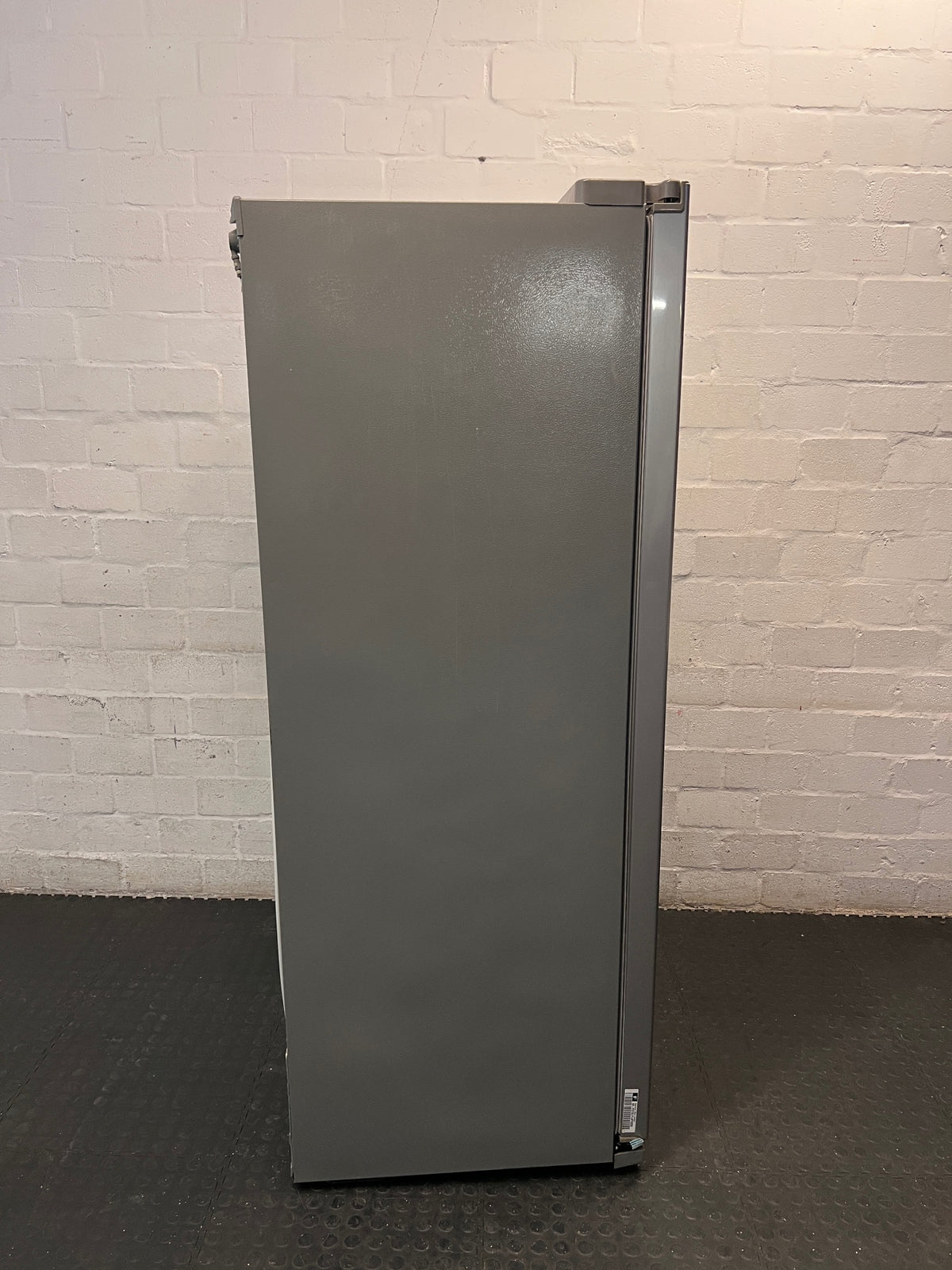 LG Silver Side-by-Side Fridge Freezer with Water Dispenser — Good Working Order – top view