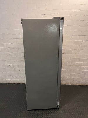 LG Silver Side-by-Side Fridge Freezer with Water Dispenser — Good Working Order – top view
