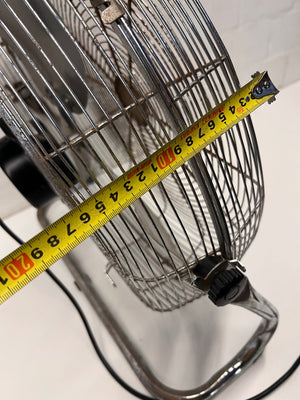 Russell Hobbs Silver Metal Floor Fan — Good Working Order with Surface Wear – height measurement