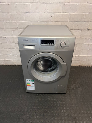Bosch Serie 4 Silver Front-Loader Washing Machine — Good Working Order – main front view