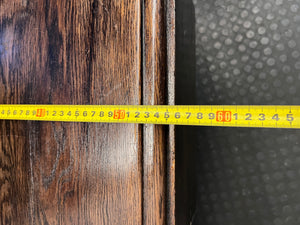 Art Deco Style Wooden TV Unit with Fluted Detail — Used; Fair Condition – depth measurement