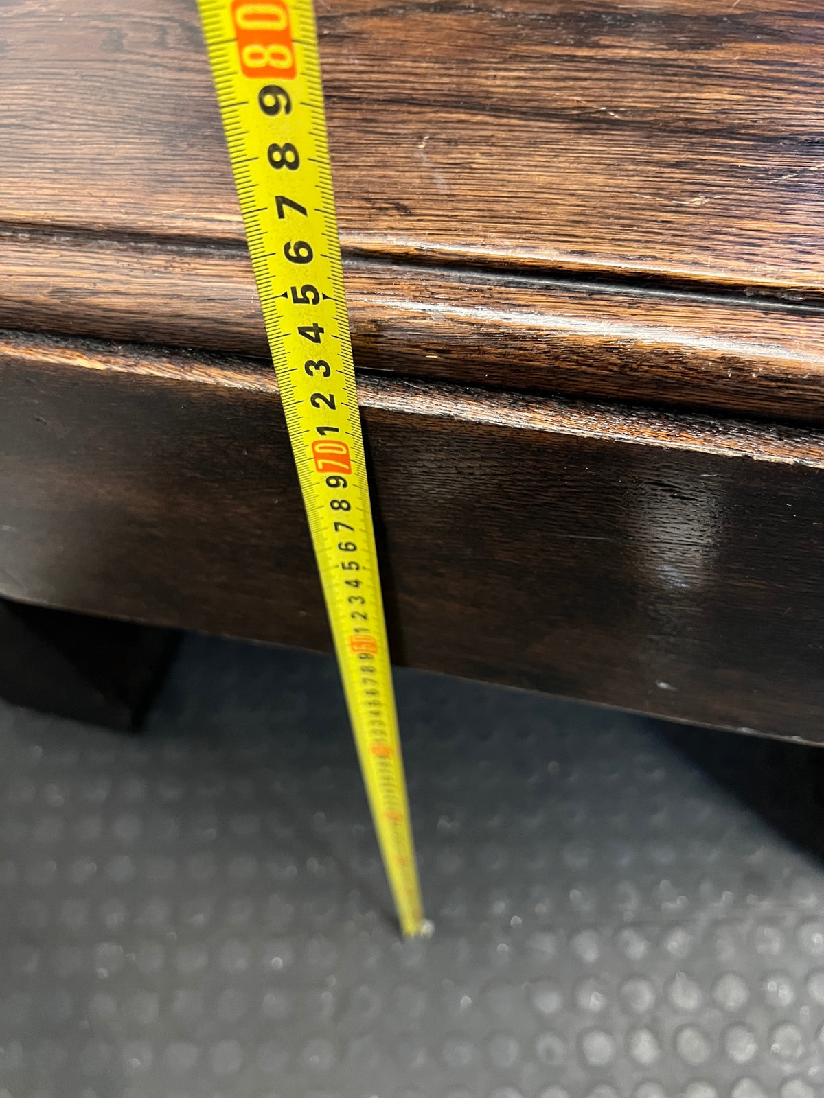 Art Deco Style Wooden TV Unit with Fluted Detail — Used; Fair Condition – height measurement