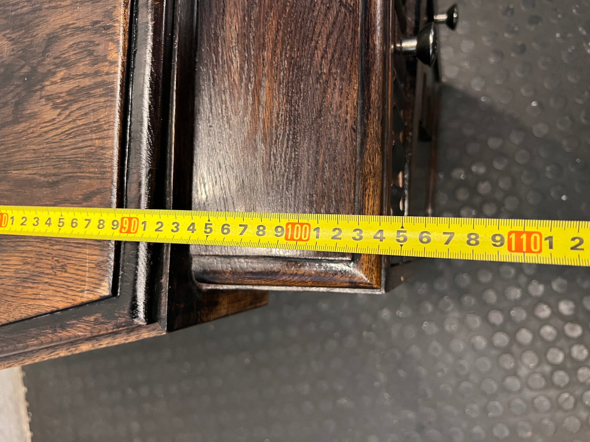 Art Deco Style Wooden TV Unit with Fluted Detail — Used; Fair Condition – width measurement